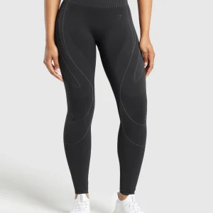 Sale Gymshark Contour Heart Seamless Leggings Black/AsphaltGrey