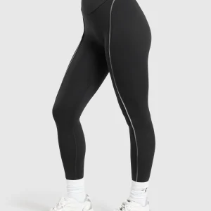 New Gymshark Contour Leggings Black/MetalGrey