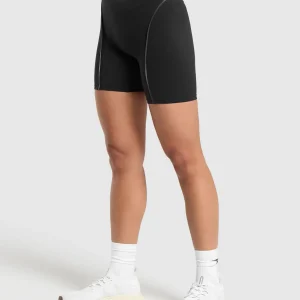 Discount Gymshark Contour Shorts Black/MetalGrey