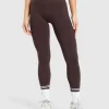 Online Gymshark Contrast Seamless Leggings HeritageBrown