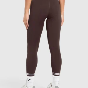 Online Gymshark Contrast Seamless Leggings HeritageBrown