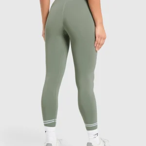 Best Gymshark Contrast Seamless Leggings UnitGreen