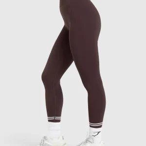 Online Gymshark Contrast Seamless Leggings HeritageBrown