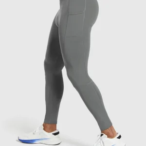 Hot Gymshark Control Baselayer Legging PitchGrey