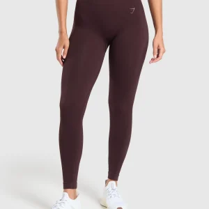 Online Gymshark Corset Seamless Leggings HeritageBrown