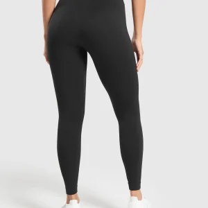 Hot Gymshark Corset Seamless Leggings Black