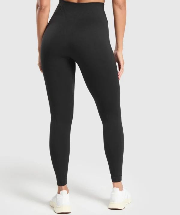 Hot Gymshark Corset Seamless Leggings Black