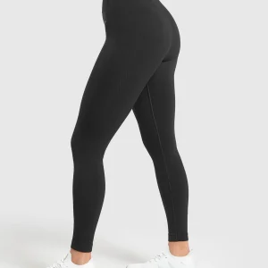 Hot Gymshark Corset Seamless Leggings Black