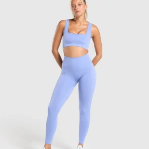 Fashion Gymshark Corset Seamless Leggings LiftBlue