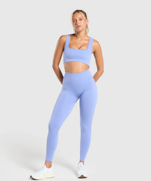 Fashion Gymshark Corset Seamless Leggings LiftBlue