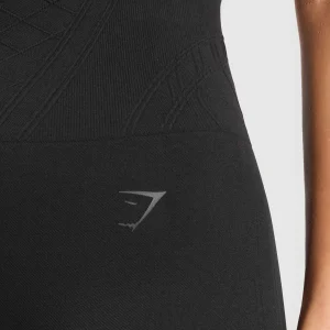 Hot Gymshark Corset Seamless Leggings Black