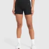 Sale Gymshark Corset Seamless Shorts Black