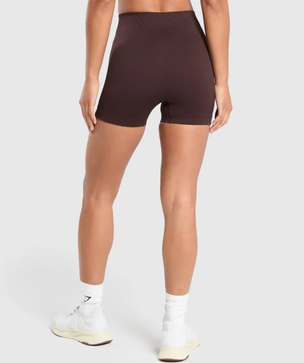 Hot Gymshark Corset Seamless Shorts HeritageBrown