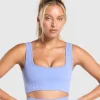 Sale Gymshark Corset Seamless Sports Bra LiftBlue