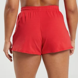 Discount Gymshark Cotton Graphic Shorts JamzRed