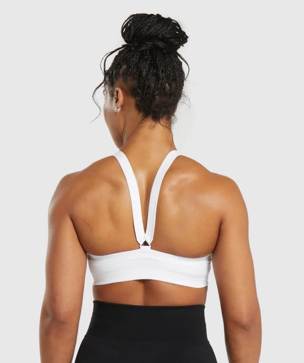 Hot Gymshark Cotton Lifting Sports Bra White