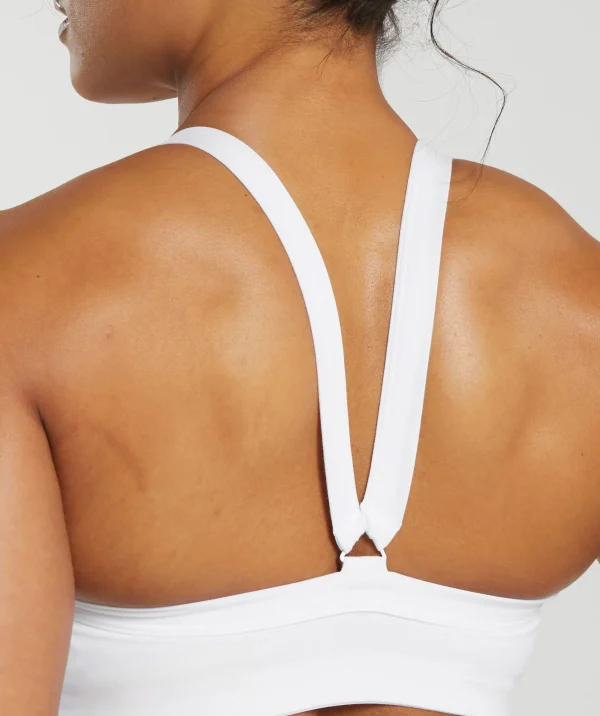 Hot Gymshark Cotton Lifting Sports Bra White