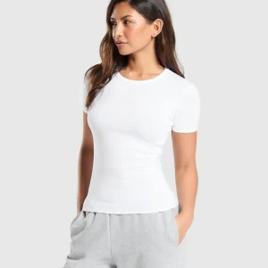 Hot Gymshark Cotton T-Shirt White