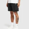 Best Gymshark Crest Cargo Shorts Black