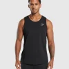 Fashion Gymshark Crest Cotton Tank Black