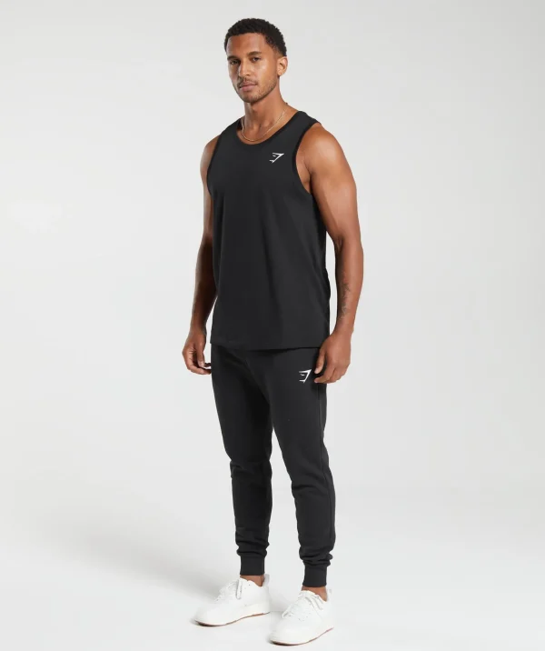 Fashion Gymshark Crest Cotton Tank Black