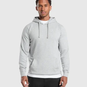 Best Gymshark Crest Hoodie LightGreyMarl