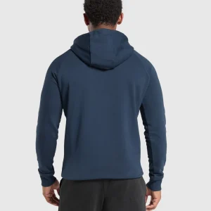 Hot Gymshark Crest Hoodie Navy