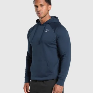 Hot Gymshark Crest Hoodie Navy