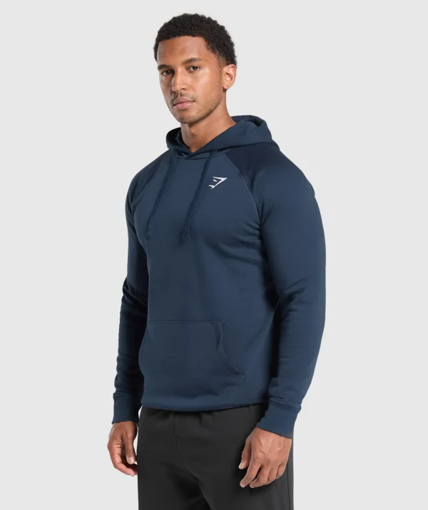 Hot Gymshark Crest Hoodie Navy