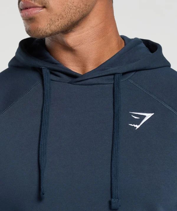 Hot Gymshark Crest Hoodie Navy