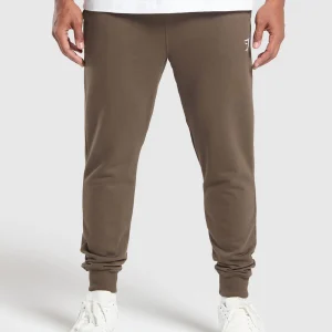 Clearance Gymshark Crest Joggers WalnutBrown