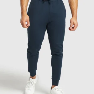 Clearance Gymshark Crest Joggers Navy