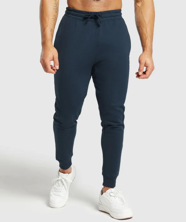 Clearance Gymshark Crest Joggers Navy