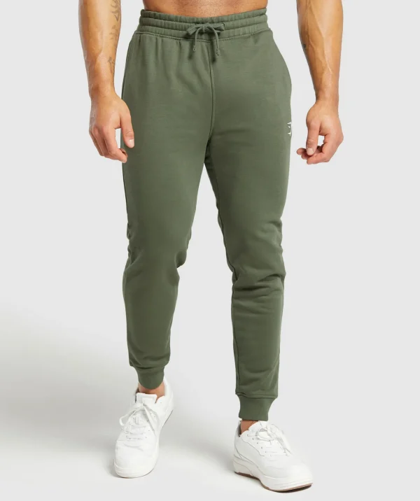 Hot Gymshark Crest Joggers CoreOlive