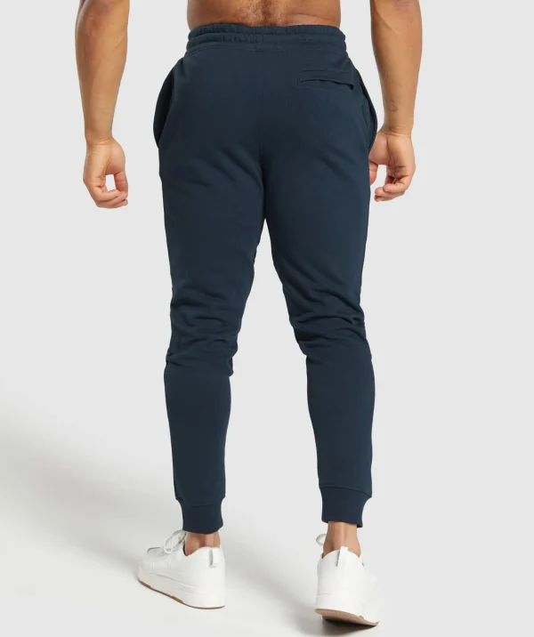 Clearance Gymshark Crest Joggers Navy