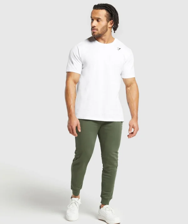 Hot Gymshark Crest Joggers CoreOlive