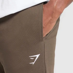 Clearance Gymshark Crest Joggers WalnutBrown