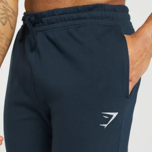 Clearance Gymshark Crest Joggers Navy