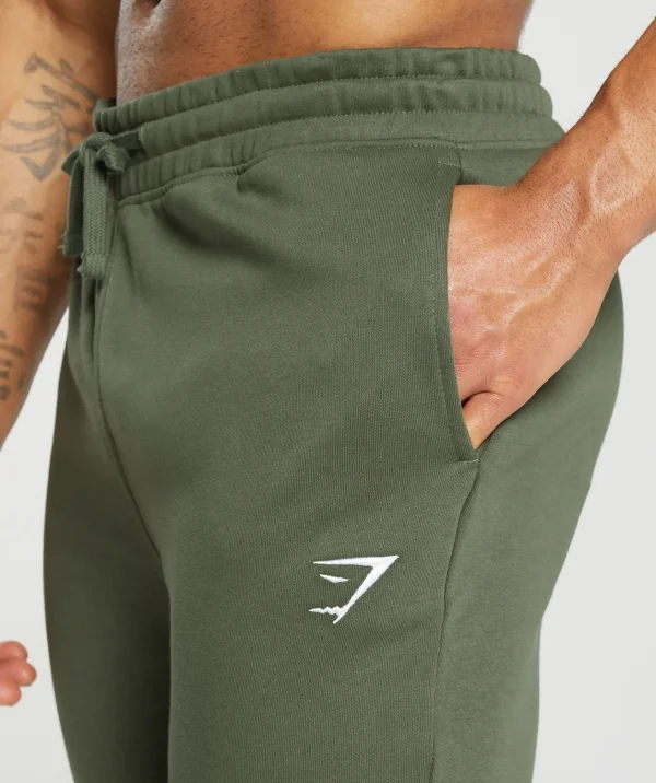 Hot Gymshark Crest Joggers CoreOlive