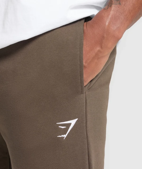 Clearance Gymshark Crest Joggers WalnutBrown