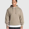 Sale Gymshark Crest Oversized Hoodie LifestyleBrown