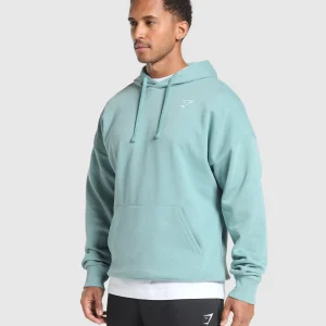 Fashion Gymshark Crest Oversized Hoodie RestBlue