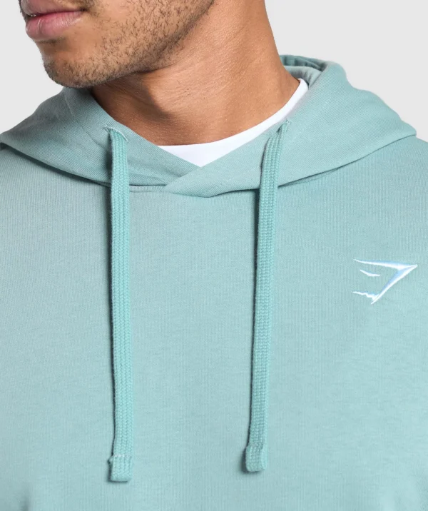 Fashion Gymshark Crest Oversized Hoodie RestBlue