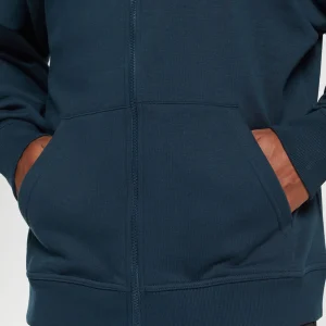 Online Gymshark Crest Oversized Zip Up Hoodie Navy