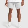 Discount Gymshark Crest 7" Shorts LightGreyMarl