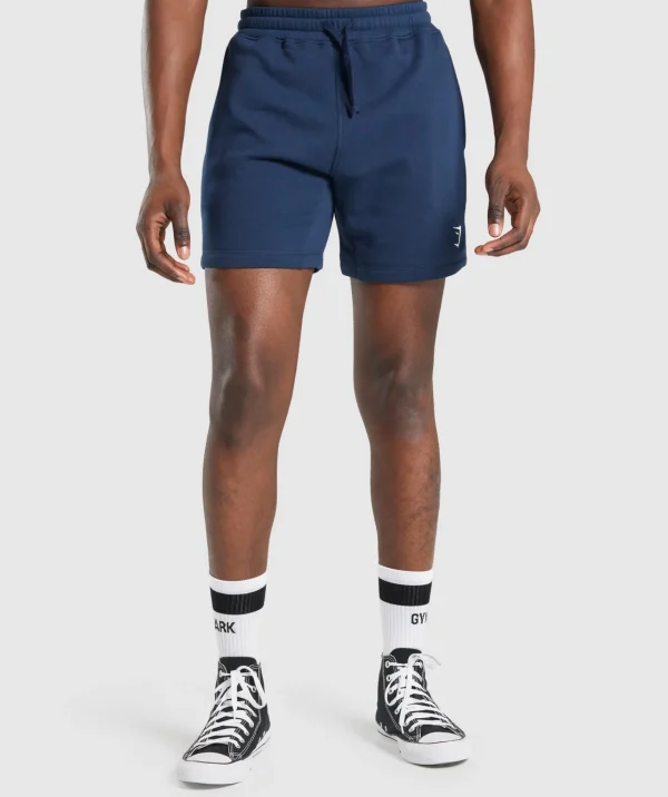 Clearance Gymshark Crest Shorts Navy