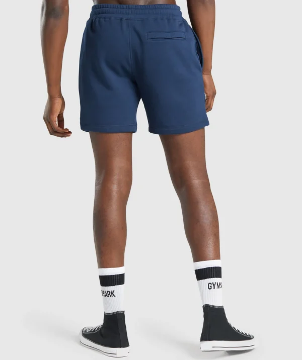 Clearance Gymshark Crest Shorts Navy