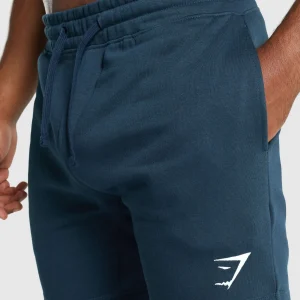 Clearance Gymshark Crest Shorts Navy