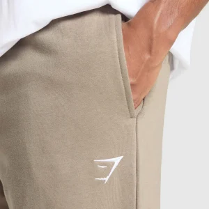 Fashion Gymshark Crest Straight Leg Joggers LifestyleBrown