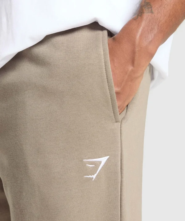 Fashion Gymshark Crest Straight Leg Joggers LifestyleBrown